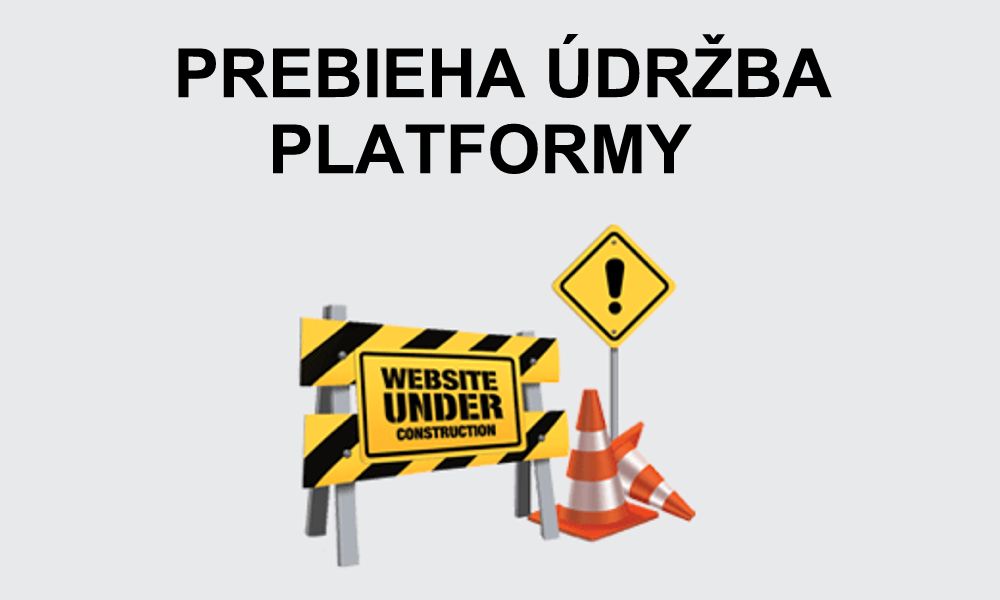 Prebieha údržba platformy