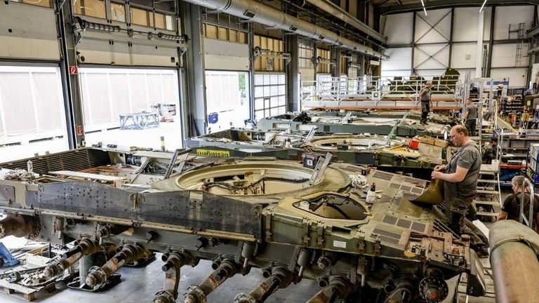 Otvorenie nemeckej továrne na tanky na Ukrajine