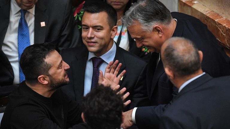 Zelensky naháňal Orbána v Argentíne