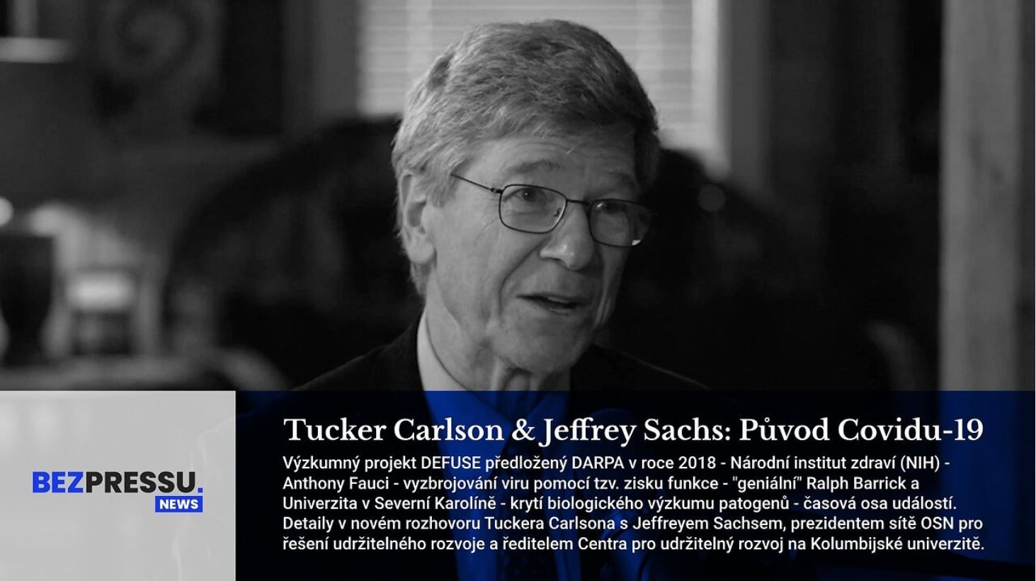 Tucker Carlson a Jeffrey Sachs: Pôvod Covid-19