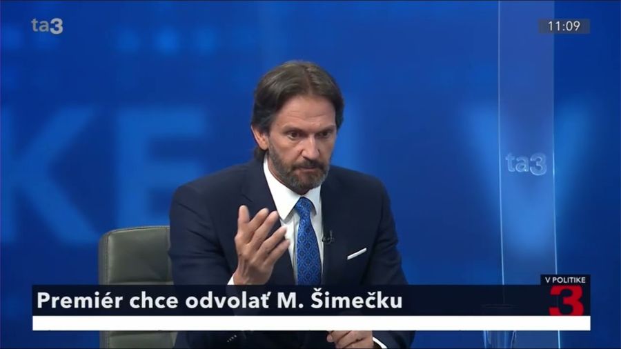 R. Kaliňák: Jediný dôvod, prečo je Šimečka v politike, je ochrana finančných záujmov jeho rodiny