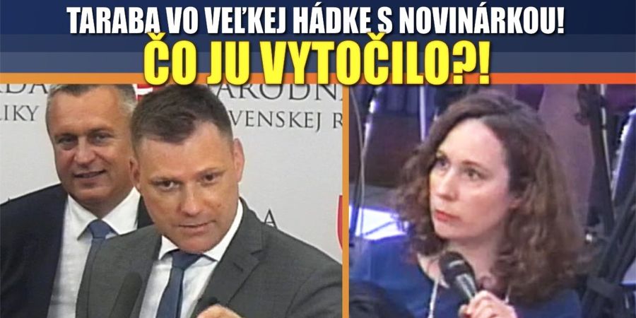 Taraba vo VEĽKEJ hádke s novinárkou Markízy, pozrite sa čo ju tak vytočilo